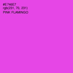 #E746E7 - Pink Flamingo Color Image